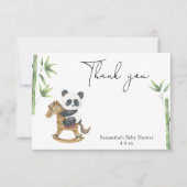 Panda beer bedankt baby shower (Voorkant)