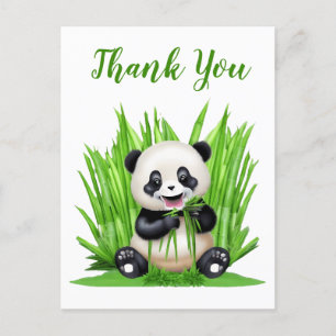 Panda Beer bedankt Briefkaart