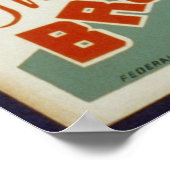 Panda Beer Bezoek de Brookfield Zoo WPA Poster (Hoek)