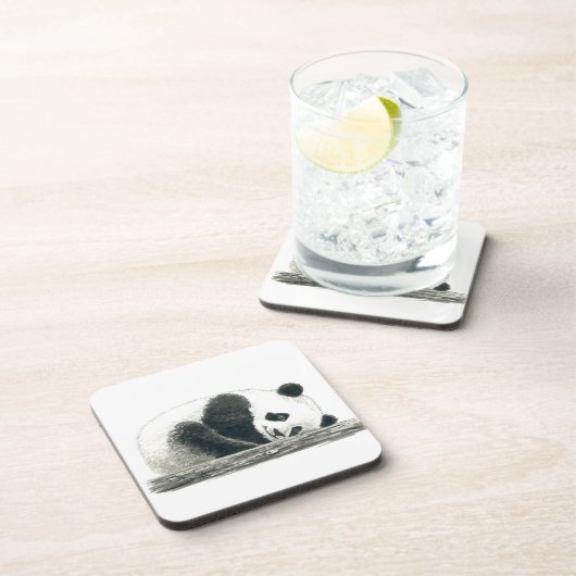 Panda beer bier onderzetter (Rechterzijde)