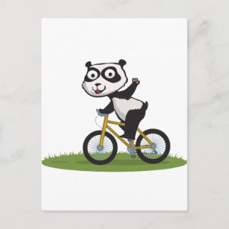 Panda Beer Biker Briefkaart