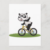 Panda Beer Biker Briefkaart (Voorkant)