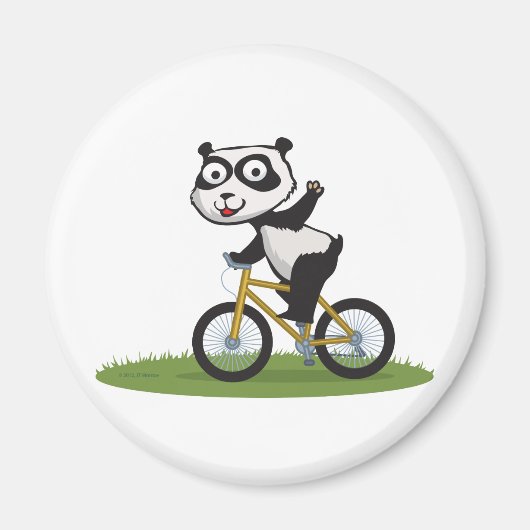 Panda Beer Biker Magneet (Voorkant)