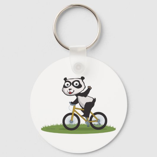 Panda Beer Biker Sleutelhanger (Voorkant)