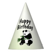 Panda Beer Birthday Feesthoedjes (Voorkant)
