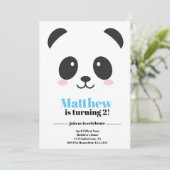 Panda Beer Birthday Kaart (Staand voorkant)