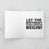 PANDA BEER BIRTHDAY KAART (Binnen)