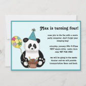 Panda Beer Birthday Uitnodiging (Voorkant)