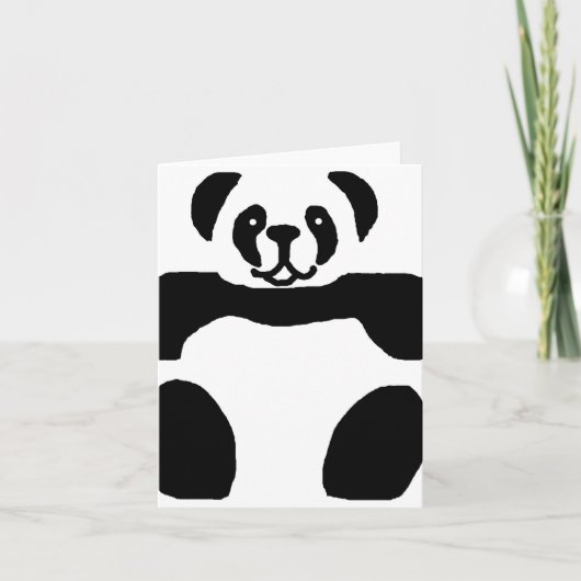 Panda beer blanco kaart (Voorkant)