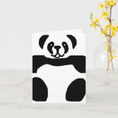 Panda beer blanco kaart (Gele Bloem)