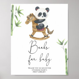 Panda Beer Boeken voor baby Poster