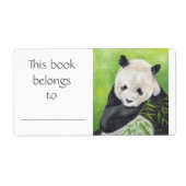 Panda Beer boeklabel Etiket (Voorkant)