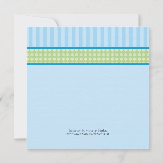 Panda Beer Boy Baby shower Uitnodiging (Achterkant)