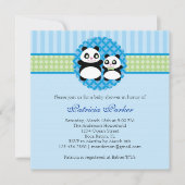 Panda Beer Boy Baby shower Uitnodiging (Voorkant)