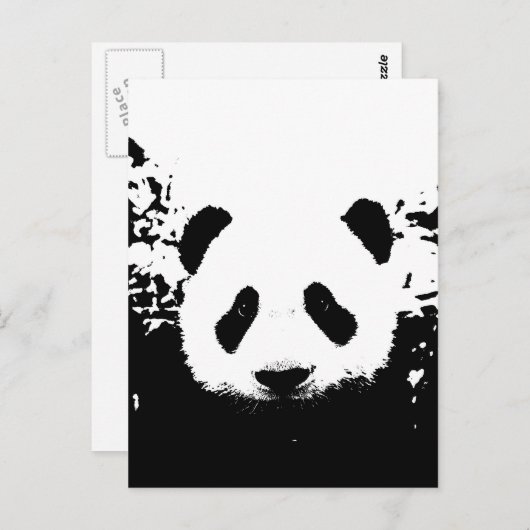 Panda Beer Briefkaart (Voorkant / Achterkant)