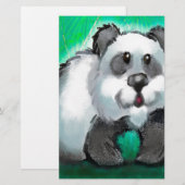 Panda Beer Briefpapier (Voorkant / Achterkant)