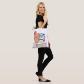 PANDA BEER, bubu en dudu knuffels liefde ballon Tote Bag (Op model)