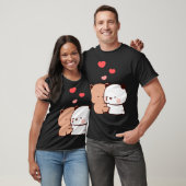 Panda beer Bubu en Dudu knuffels liefde T-shirt (Unisex)