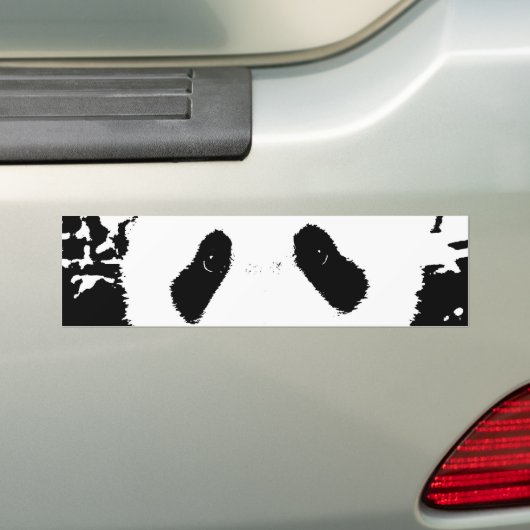 Panda Beer Bumpersticker (Op auto)