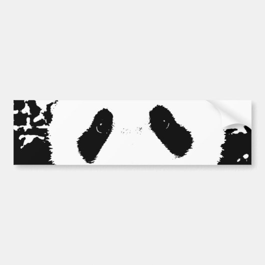 Panda Beer Bumpersticker (Voorkant)