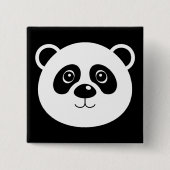 Panda Beer Button Badge Pin (Voorkant)