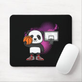 Panda Beer Bysketbyll Speler Dierenvriend Hoops Dr Muismat (Met muis)