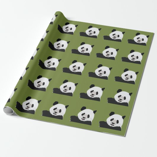 Panda Beer Cadeaupapier (Uitgerold)