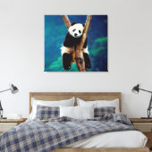 Panda Beer Canvas Afdruk (Insitu (Slaapkamer))