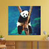 Panda Beer Canvas Afdruk (Insitu (Woonkamer))