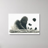 Panda beer canvas afdruk (Voorkant)