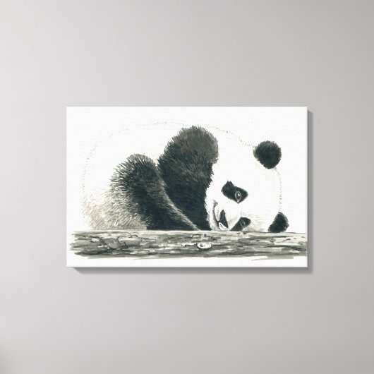 Panda beer canvas afdruk (Voorkant)