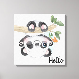 Panda Beer Canvas afdrukken