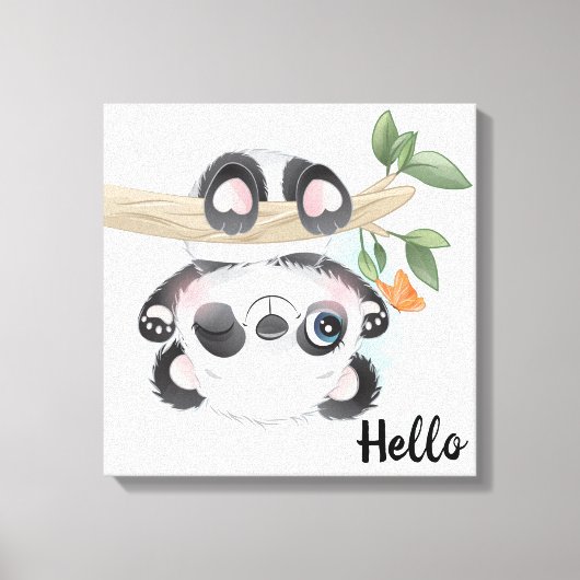 Panda Beer Canvas afdrukken (Voorkant)