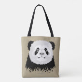 Panda Beer Canvas tas (Achterkant)