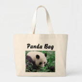 Panda Beer Canvas tas (Voorkant)