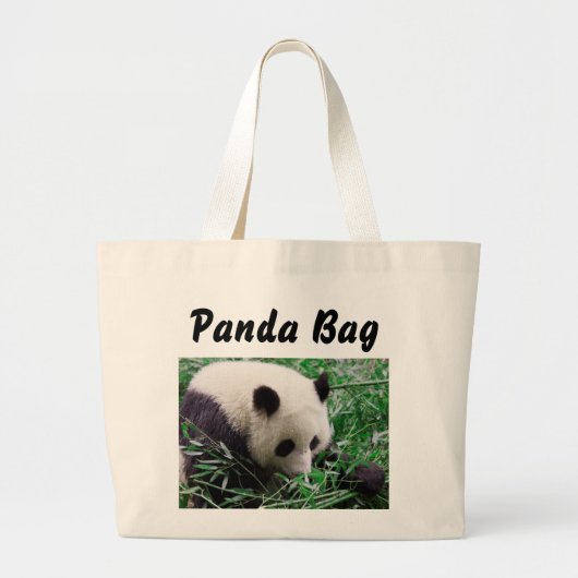 Panda Beer Canvas tas (Voorkant)