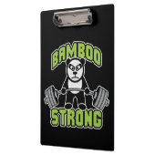 Panda Beer Cartoon - Bamboe Sterk - Deadlift Klembord (Links)