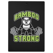 Panda Beer Cartoon - Bamboe Sterk - Deadlift Klembord (Achterkant)