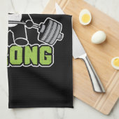 Panda Beer Cartoon - Bamboe Sterk - Deadlift Theedoek (Quarter Fold)