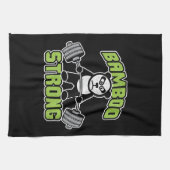 Panda Beer Cartoon - Bamboe Sterk - Deadlift Theedoek (Horizontaal)