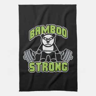 Panda Beer Cartoon - Bamboe Sterk - Deadlift Theedoek