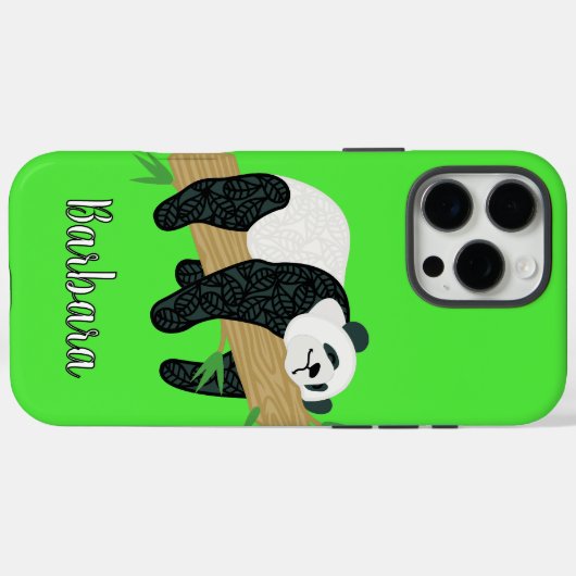 Panda Beer Case-Mate iPhone Case (Achterkant (horizontaal))