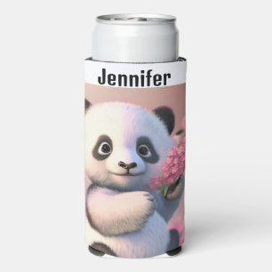 Panda Beer Cherry Blossom Persoonlijke naam Seltzer Blikjeskoeler