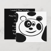 Panda Beer Childrens Birthday Party Kaart (Voorkant / Achterkant)
