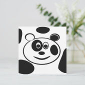 Panda Beer Childrens Birthday Party Kaart (Staand voorkant)