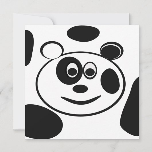 Panda Beer Childrens Birthday Party Kaart (Voorkant)