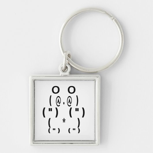 Panda Beer-computersymbool Sleutelhanger (Voorkant)