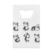 Panda beer creditkaart flessenopener (Achterkant)