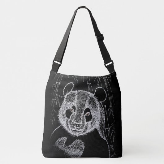 Panda Beer Crossbody Tas (Voorkant)
