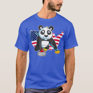 Panda Beer Curling USA T-shirt